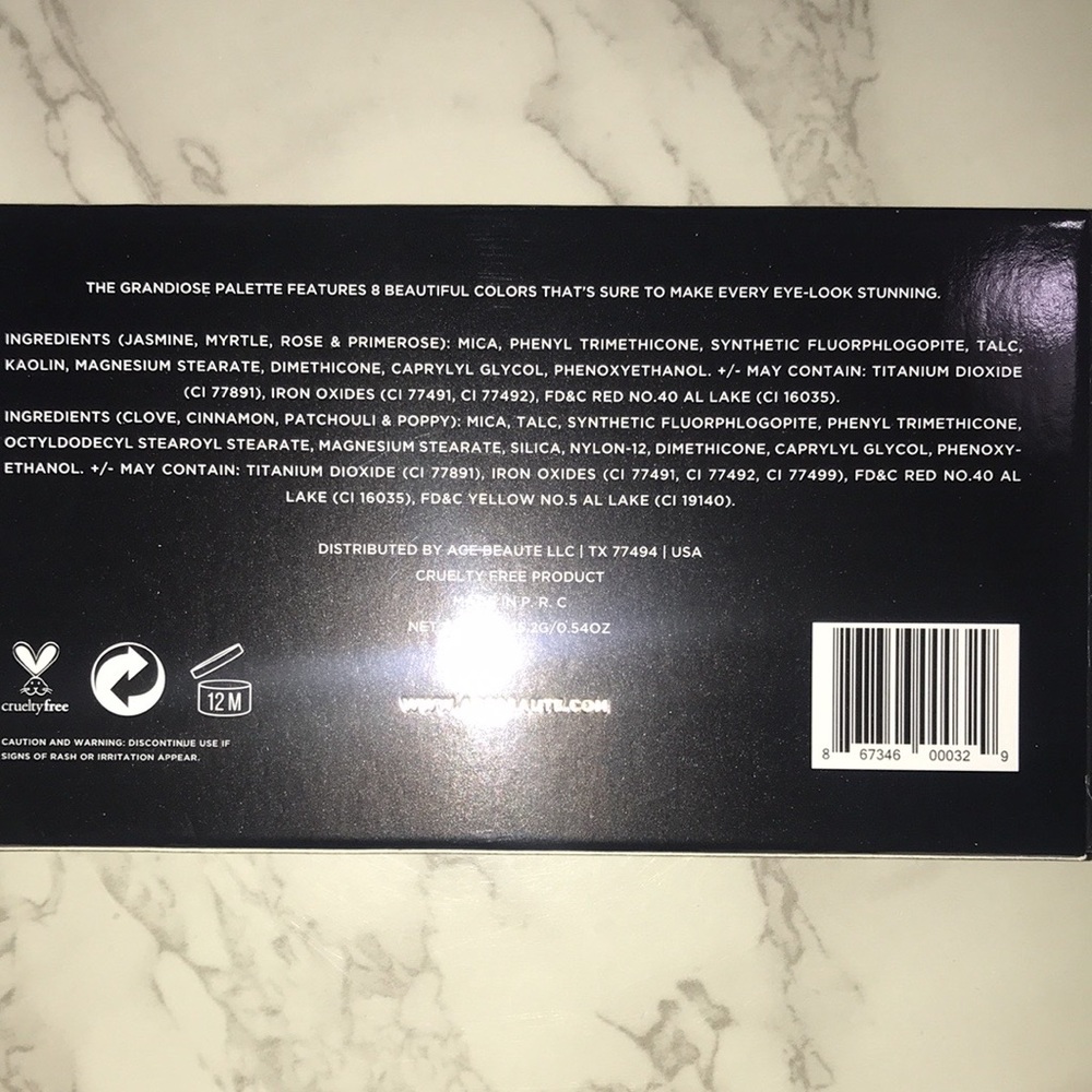 Ace Beaute Grandiose Eyeshadow Palette - Picture 4 of 5